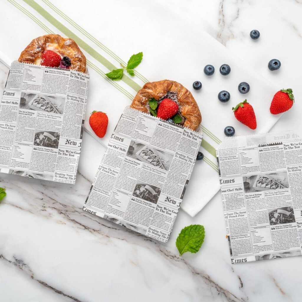 Custom printed food paper