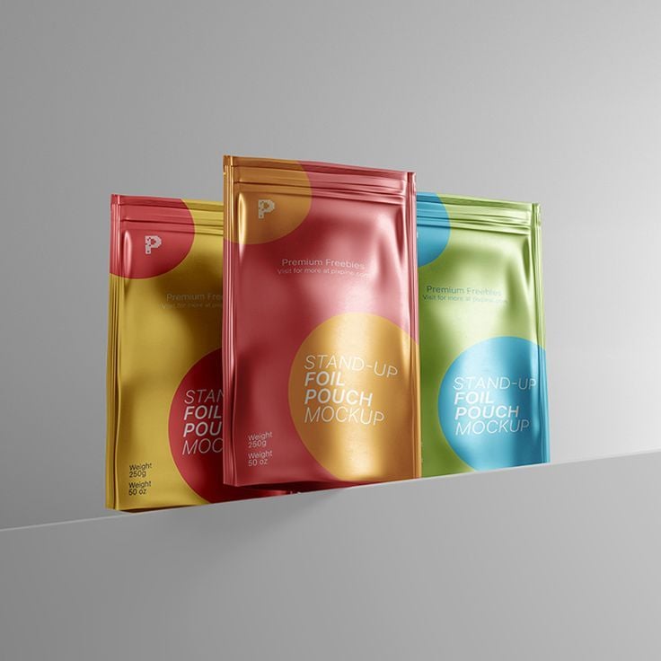 Foil stand up pouches