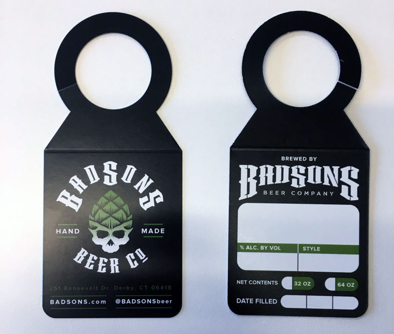 Modern Beverage Branding Custom Growler Tags